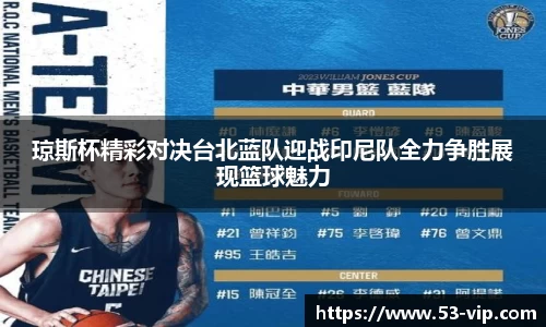 琼斯杯精彩对决台北蓝队迎战印尼队全力争胜展现篮球魅力
